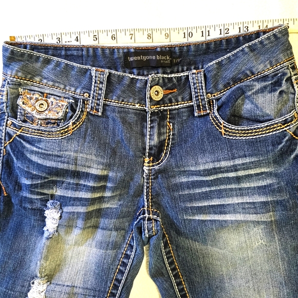 twentyone black jeans • Size 7/8 Short (Juniors) - Picture 5 of 8